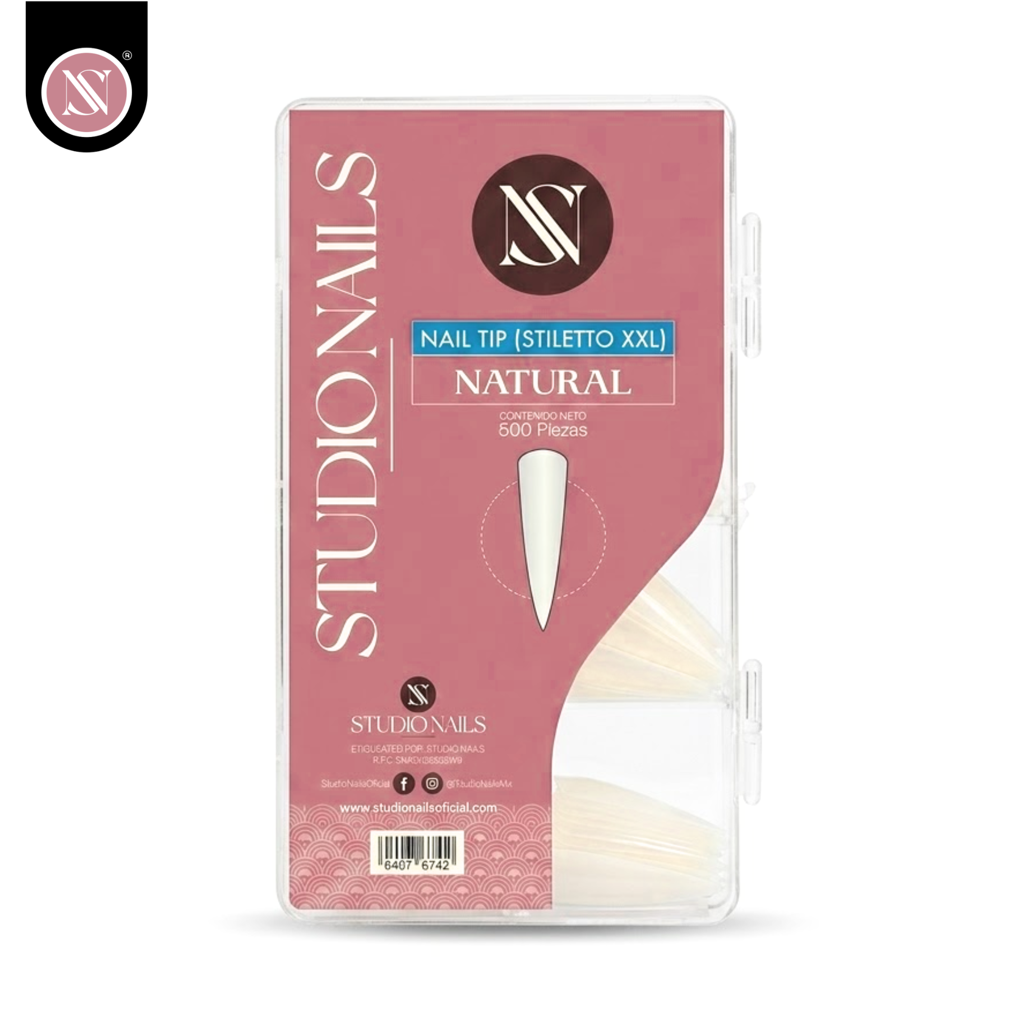 1 Tip Estiletto XXL Full Tip 500 Piezas | Studio Nails - Imagen 2