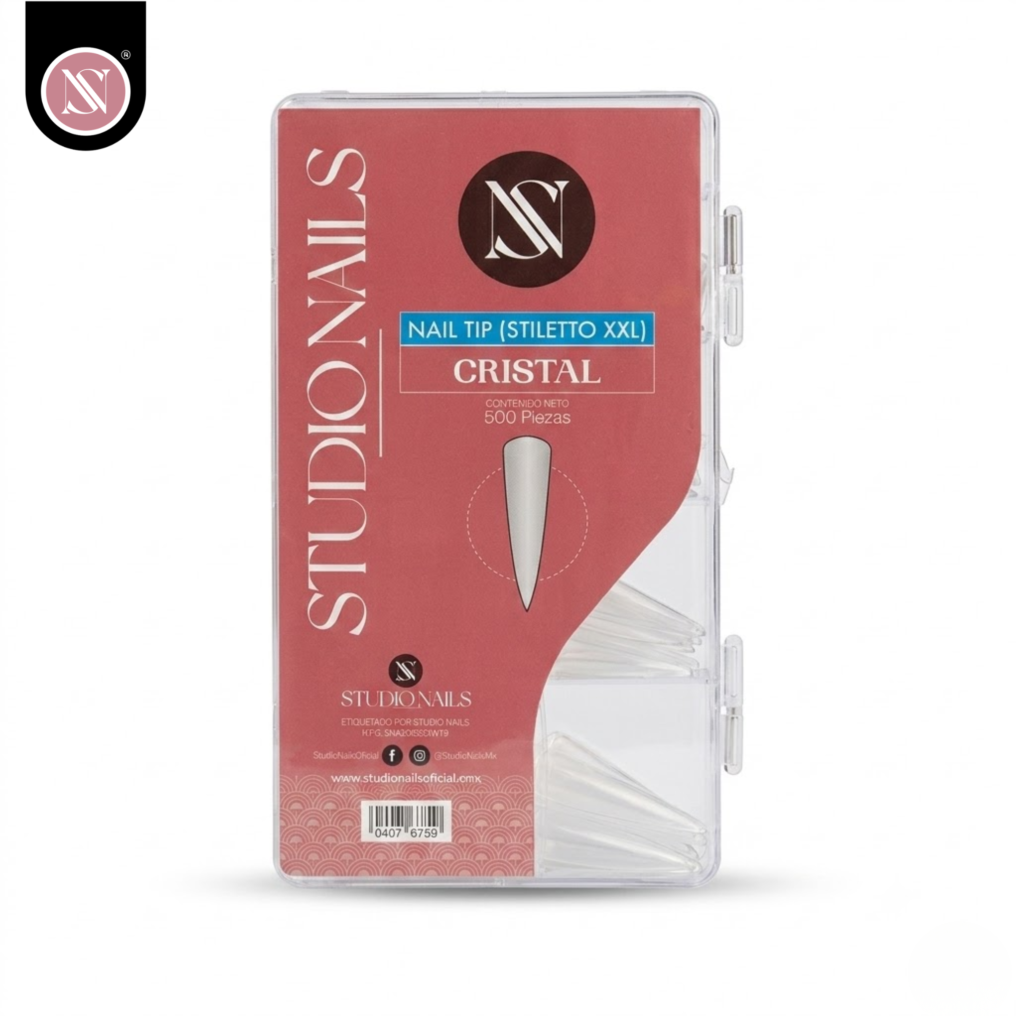 3 Tip Estiletto XXL Full Tip 500 Piezas | Studio Nails - Imagen 5