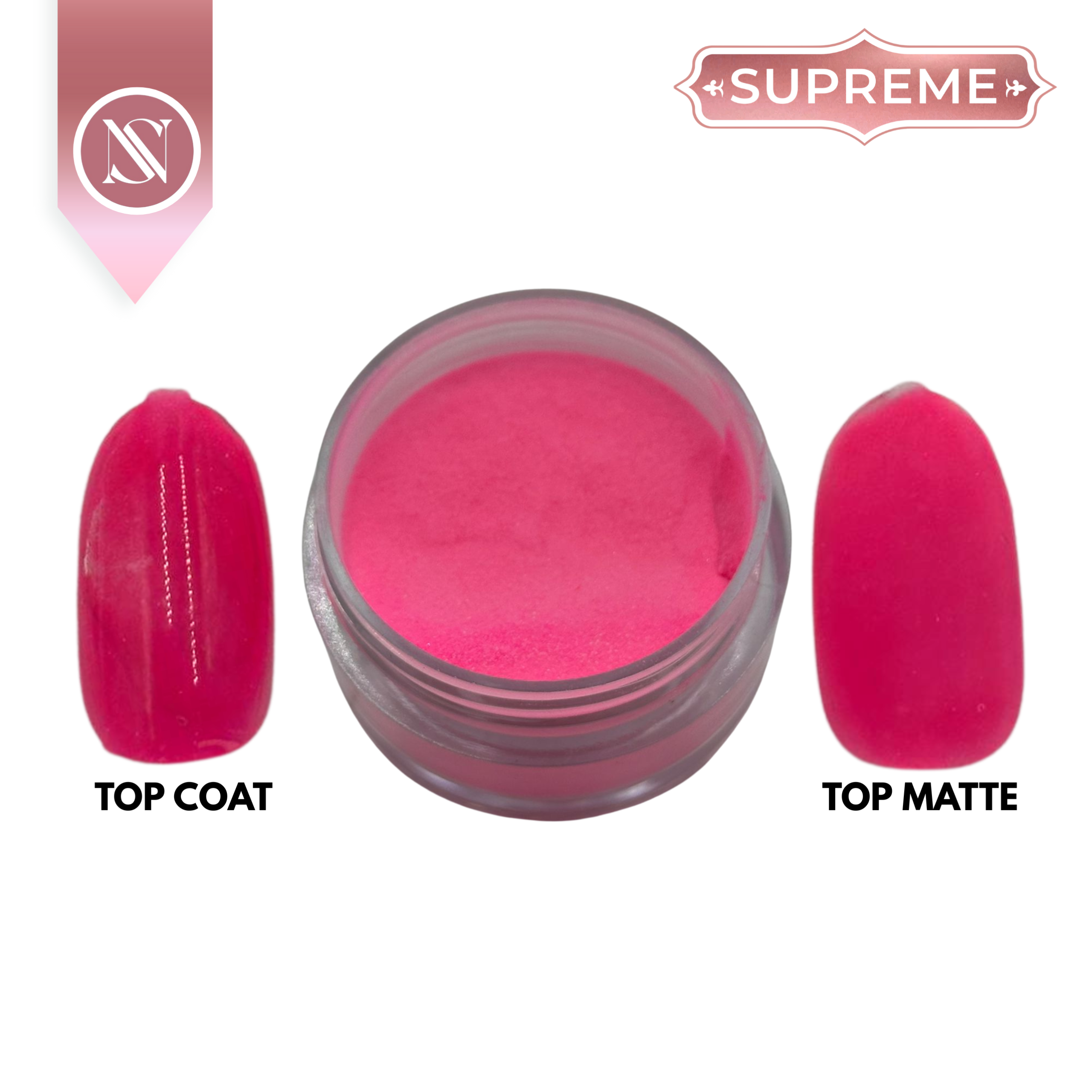 9 Polvo Acrilico Supreme 15gr - Rosa Fuerte - Imagen 2