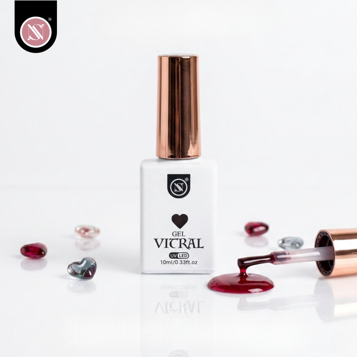 1 Gel Polish Vitral Individual 10 ml – Edición Corazón | Studio Nails - Imagen 1