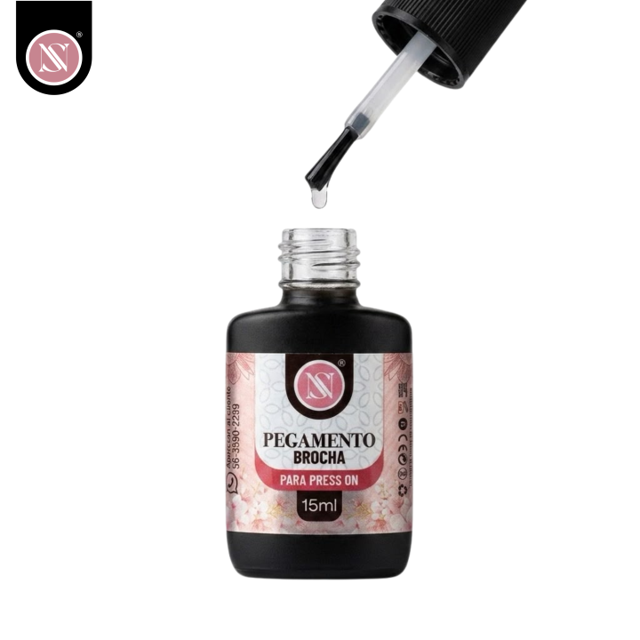 Resina Pegamento en Brocha para Press On 15ml - Imagen 1