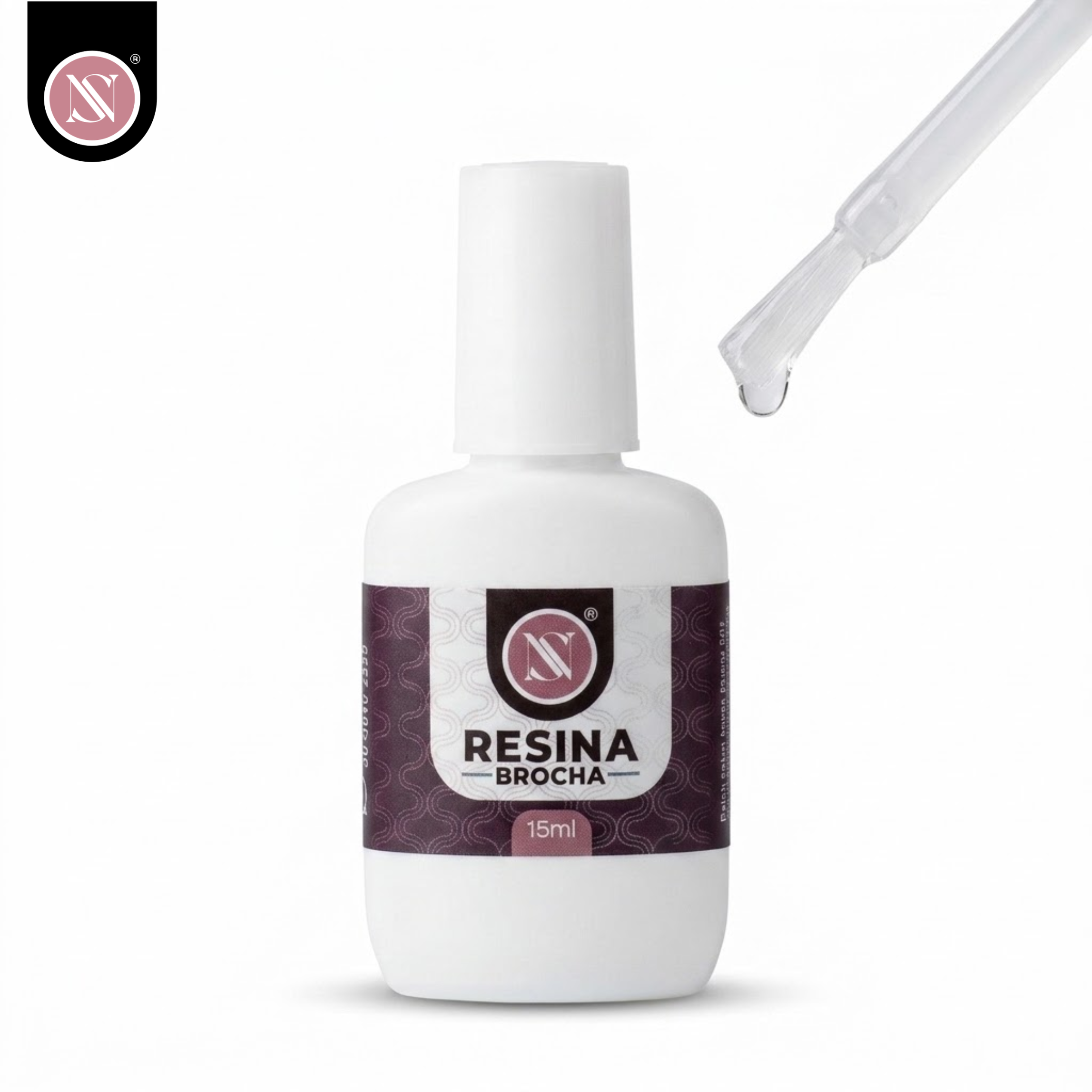 1 Resina Brocha Studio Nails 15 ml – Extra Adherente - Imagen 3