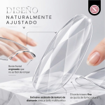 Soft Gel Tips 3D Diamond Clear - 120 piezas - Imagen 2