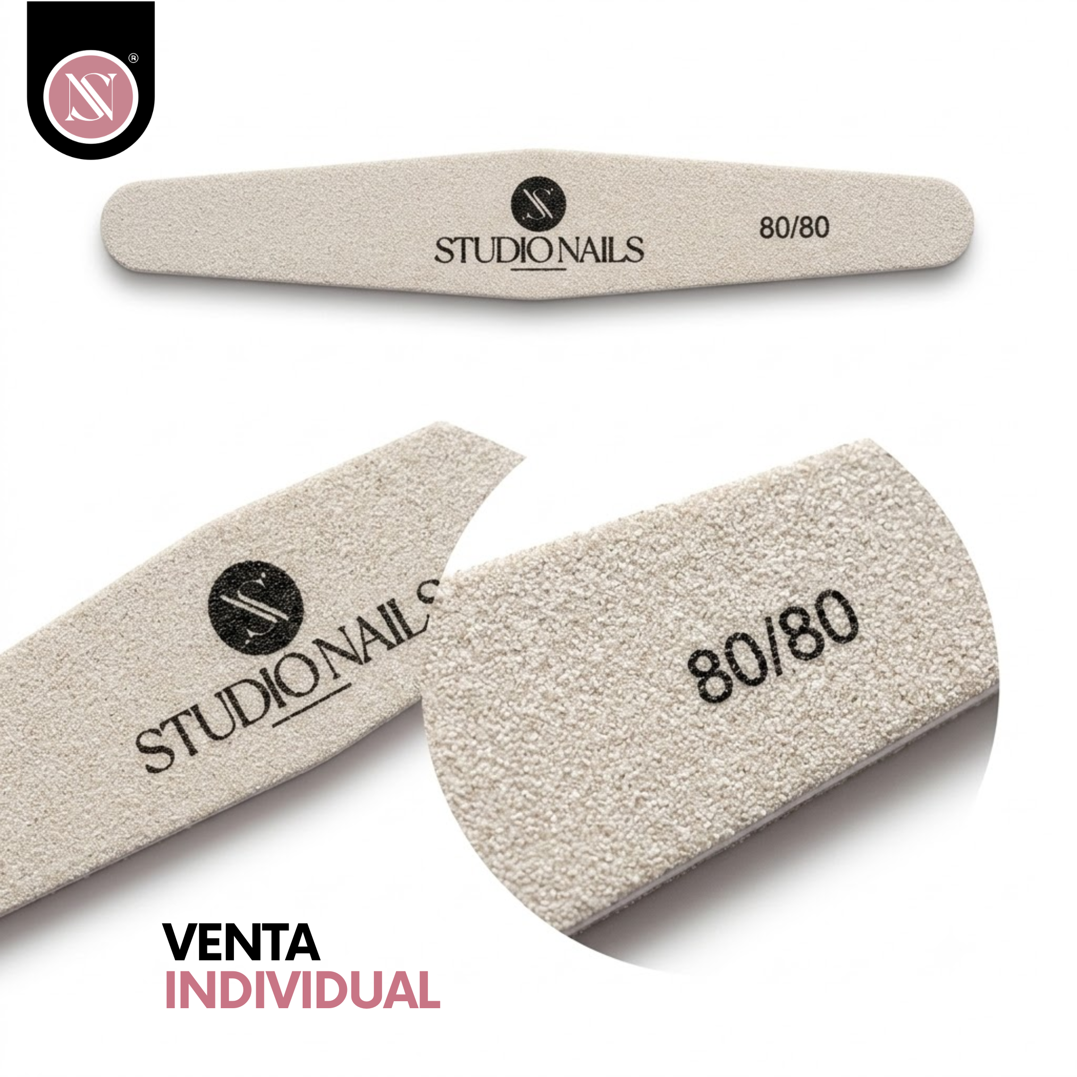 1 Lima Individual Profesional Studio Nails – Diferentes Gramajes - Imagen 2