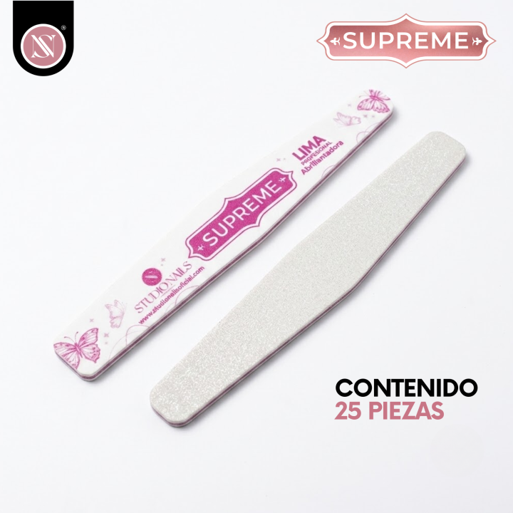 Paquete de 25 Limas Profesionales Supreme | Studio Nails - Imagen 2